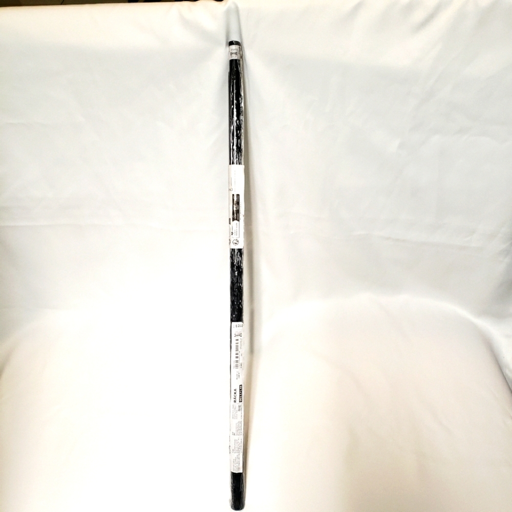 Ikea Racka 47" expandable black curtain rod